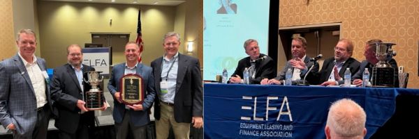 Jeff Bilbrey of Leasepath, Scott Nelson of Tamarack, and Bill Schmidt & Daryn Lecy of OCS at the Operations and Technology Conference in New Orleans received the prestigious Technology Excellence Award.