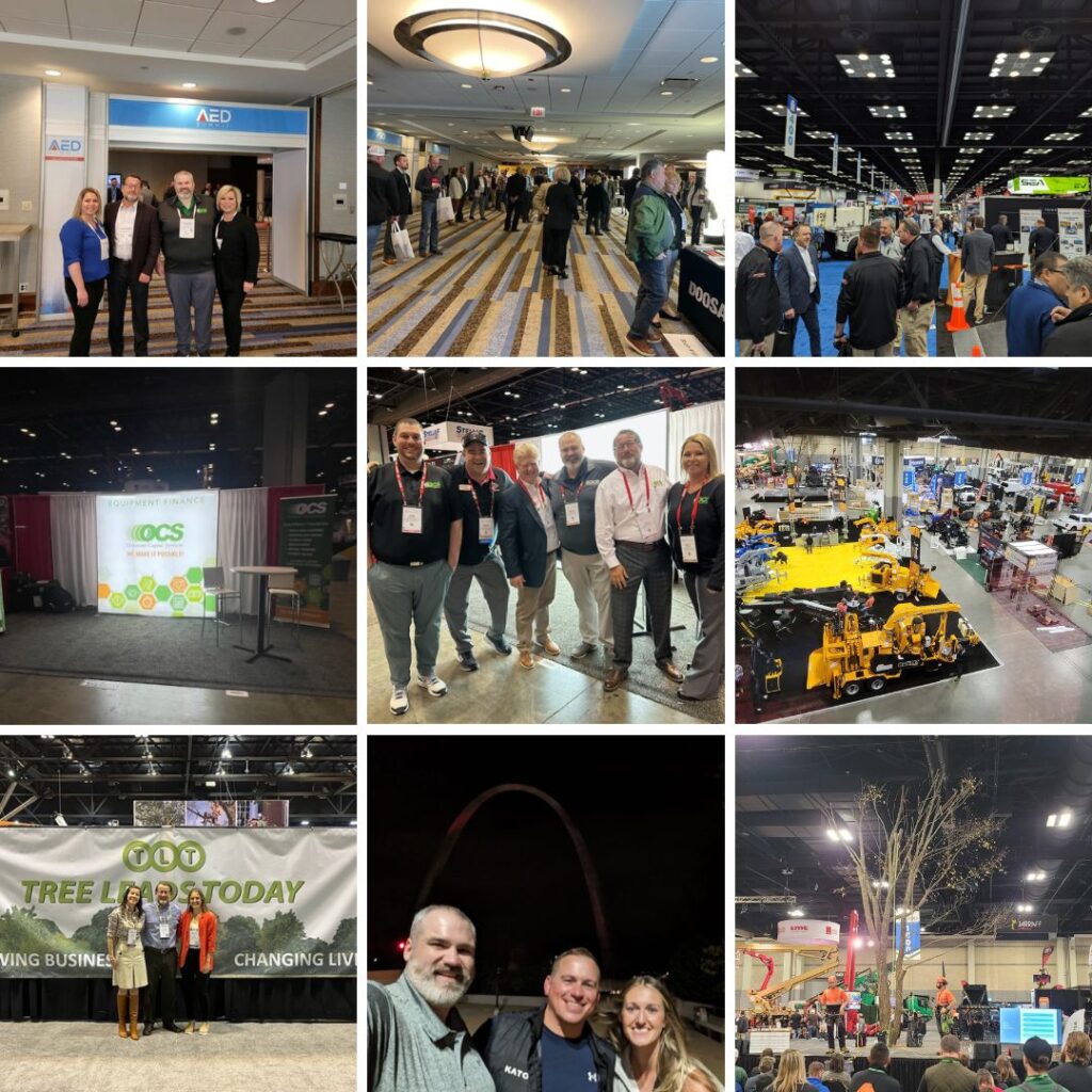These are just a handful of the twenty-five tradeshows OCS attended in 2023, including the Associated Equipment Distributors (AED), Work Truck Week (WTW), American Rental Association Show (ARA), TCIA, and ArborExpo.