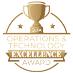 OCS received ELFA's Operations and Technology Excellence Award in 2023.
